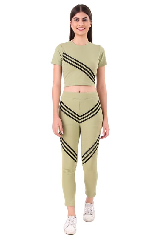 Women's Athletic Gym Wear Set | Co-ord Set | Top and Bottom Set | Running Suit for Girls and Women | Comfortable and Stylish Activewear for Workout, Yoga, and Fitness-image-22
