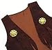 GZ-LAOPAITOU 8 Pcs Cowboy Costume for Boys, Kids Cowboy Outfit Brown Western Costume Toddler Role Play Halloween Cosplay