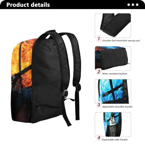 Morrales plegable SUABO para senderismo rojo azul miniatura 2