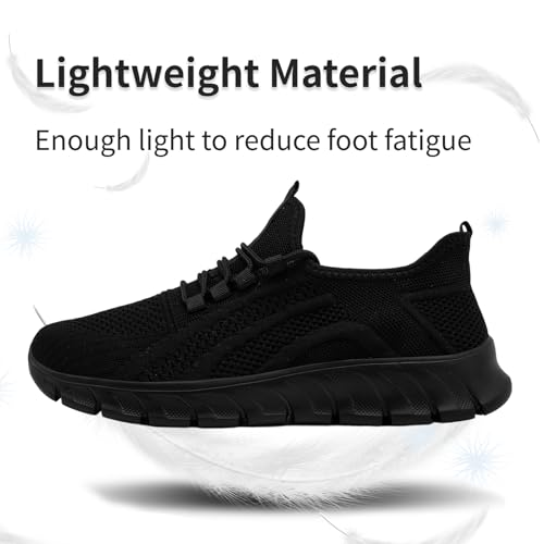 Image of Mens Running Shoes Walking Sneakers Tennis Gym Slip on Athletic Non Slip Breathable Casual Sport Shoe