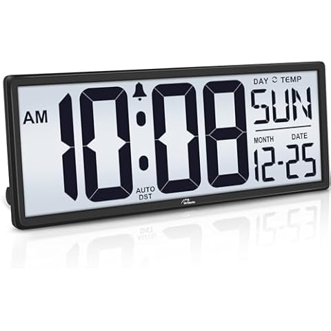 WallarGe Backlight Digital Wall Clock Cover