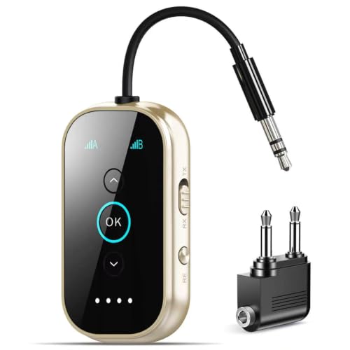 Bluetooth 6.0 Transmitter Receiver – Airplane/TV/Gym...
