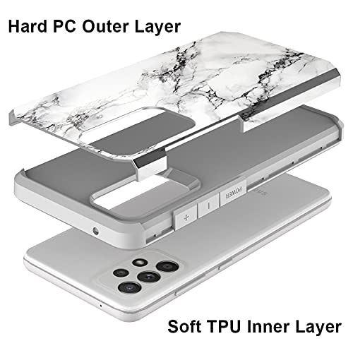 Coque antichoc Samsung A03S fine et résistante motif marbre blanc