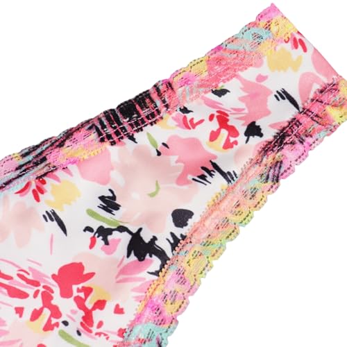 Morvia Variety of Thongs for Women Pack Sexy Cute Assorted Colors Prints Underwear Panties3