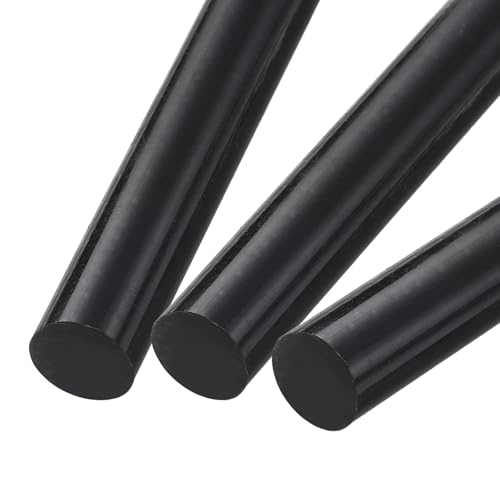 Barres rondes ABS noir 30x200 mm pour maquette et modélisme architectural