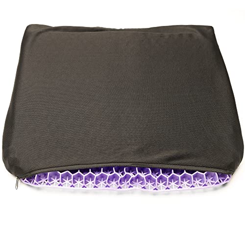 Bulletproof Gel Seat Cushion | Ultra Soft Large Cushion With Cooling Gel Pad & Padded Cover | Orthopedic Cushion For Pressure Relief And Sitting Sores | Seat Cushion For Seniors, Car & Office #TOP1