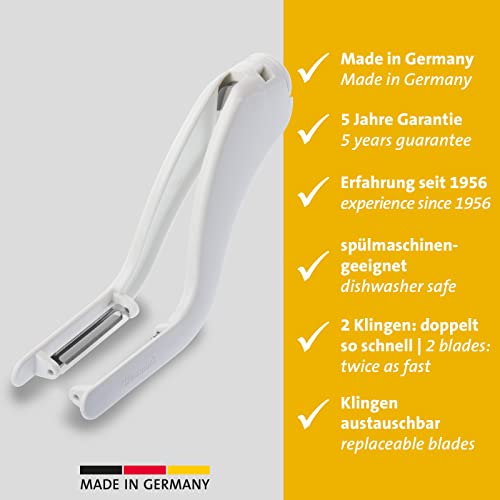 Foto von WESTMARK Doppelschäler weiß Kunststoff