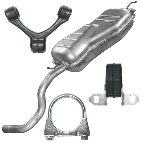 EDEX Pot d’échappement arrière pour Seat Leon 1 I Hayon 1.8 (1999-2006)