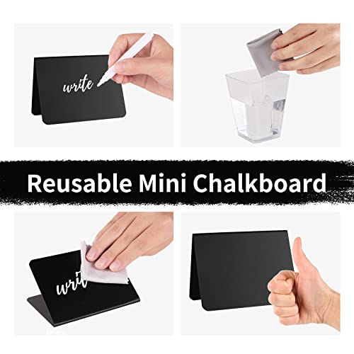 12 Pack 4"X3"Mini Chalkboard Signs For Chalk Sign For Food - Party - Buffet - Table Sign Chalkboard - Wedding - Bakery - Small Chalkboard Sign - Mini Chalkboard Signs For Food #TOP2