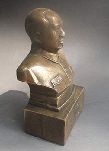 Statue Chinoise en Laiton d'Exception de Mao Zedong