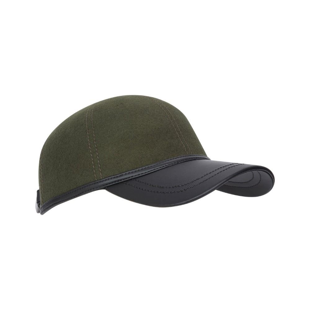 Walker And Hawkes Unisex Olive - Wool Felt Bolton Baseball Cap - One-Size