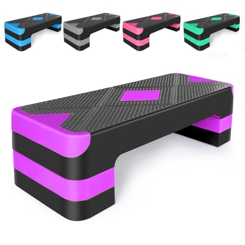 image for HooKung Adjustable Workout Aerobic Stepper in Fitness & Exercise Step 