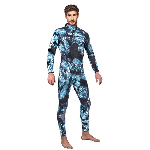 SEAC Body Fit Men's 1.5mm Apnea Camo Wetsuit (2X-Large)