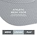 Augusta Sportswear Women's Athletic Mesh Visor - Stylish Sun Hat for Golf, Running, and Outdoor Activities, Grey