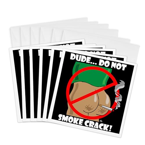 Carte de vœux DO NOT SMOKE CRACK pour surprendre vos amis lors de fêtes