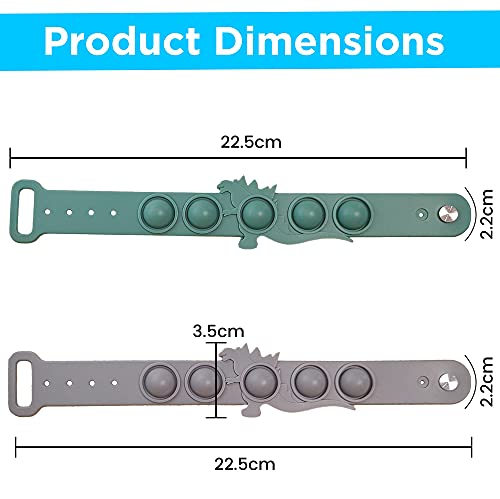 [Set Of 2] Pop Bracelet Fidget Pack Wristband Watch Bracelets Games Anxiety & Stress Relief Items Sensory It Figit Toys Packages For Boys #TOP4