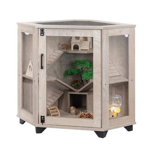 unipaws Chinchillas Hedgehog Cage with Ramp and...