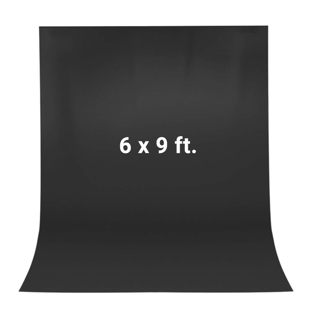 LS LIMO STUDIO LIMOSTUDIO6 ft. X 9 ft. Long Life Time Reusable Black Muslin Backdrop Photography Photo Shooting, Fabric Backdrop, Easy Backdrop, AGG3055