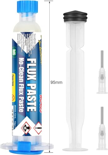 Image of SCHOFIC UV-559 No-clean Halogen-free Soldering Flux Paste for Electronics, BGA Repair, 10mL Syringe