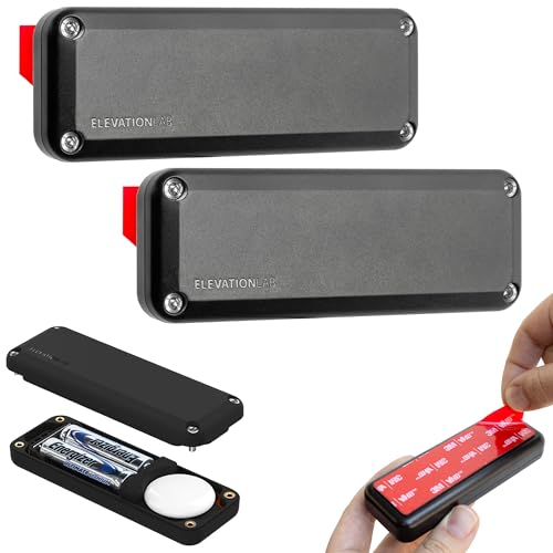Elevation Lab AirTag 10-Year Extended Battery | Adhesive Mount | Uses AA Batteries - 14x More Capacity Than CR2032 | TimeCapsule | Waterproof, CR 2032 Battery Replacement (2-Pack)