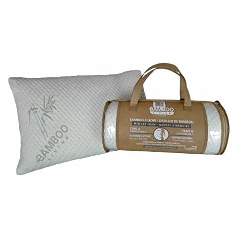 Marina Decoration Rayon from Bamboo Breathable Sleeping Hard Pillow with Removable Zipper Washable Cover, 1 Piece Queen Size Cover