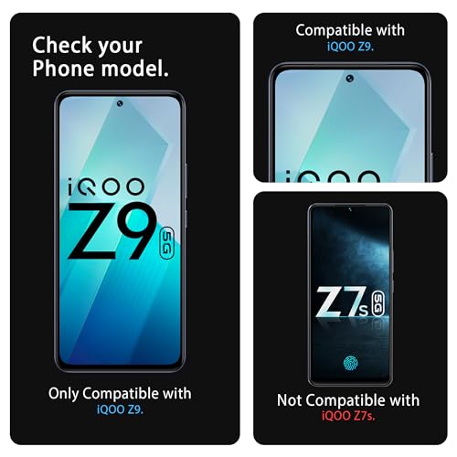 Image of ArmourPro Military-Grade Tempered Glass for IQOO Z9 / Vivo T3-9H Anti Scratch, Edge-to-Edge Coverage, HD Clarity, Smooth Touch, Case Friendly, Easy Installation Kit with Cable Protector