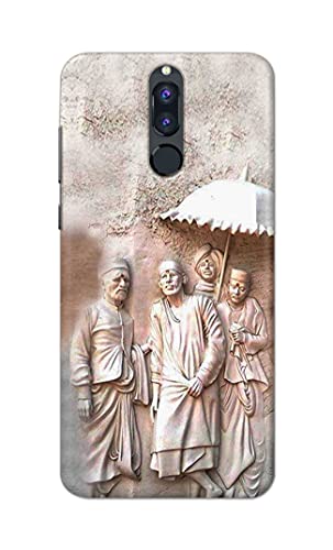 Image of Printed Hard Back Cover Case for Huawei Mate 10 Lite | Huawei Nova 2i | Honor 9i Back Cover (Sai Baba) -1803