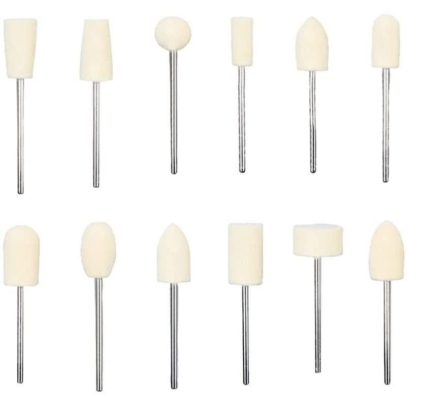 AASONS Natural Wool Felt Mandrel Mounted Buffing Pads Grinding Polishing Buffing Wheel Burs Bits 3mm (1/8”) Shank Fit For Dremel Rotary Tool And Other Mini Die Grinders Accessories Set Of 12pcs For Jewellery, Gems And All Kinds Of Metals (B095MXSH9S) Amazon Price History, Amazon Price Tracker