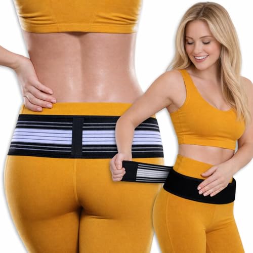 Tovrinala Sacroiliac SI Joint Hip Belt for Women & Men- Sciatica Pain Relief Adjustable Lower Back Support Sciatica Pelvis Belt Plus Regular
