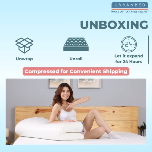 Image of UrbanBed Cotton Mattress Topper (Soft Topper 2 Inch, King-84X72X2), White