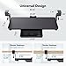 HUANUO Large Under Desk Keyboard Tray with Sturdy C-Clamp Mount, 26 (30.16