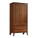 Sauder 415107 Carson Forge Armoire, W: 33.39" x W: 21.10" x H: 65.87", Washington Cherry finish