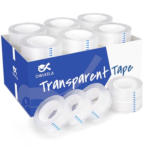 Image of OWLKELA 30 Rolls Tape Refills, Clear