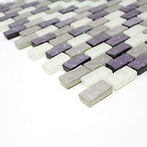 TPRNG-01 Small Brick Pearl Look Purple Glass Mosaic Tile Backsplash (Sample Swatch) TPRNG-01 Small Brick Pearl Look Purple Glass Mosaic Tile Backsplash (Sample Swatch)