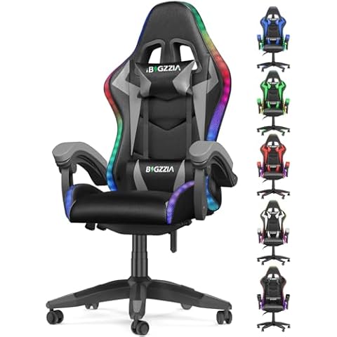 bigzzia Gaming Chair with RGB Lighting Cover