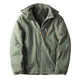 Adhdyuud Chaqueta cálida con forro polar para hombre, para exteriores, casual, senderismo, senderismo, abrigos con capucha, EN8, XL