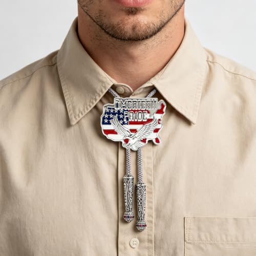 Image of GelConnie Bolo Ties for Men Women Western Cowboy Tie Mens Western Necklace Leather Necktie Gold Bolero Tie Cowboy Necklace