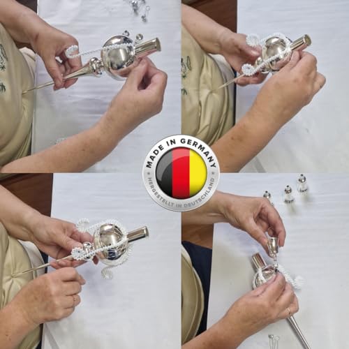 Lauschaer - Puntale per Albero di Natale in Vetro