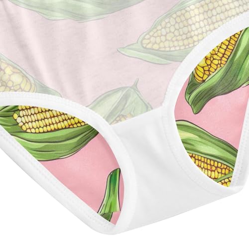 Toddler Briefs, Corn Pink Cotton Underwear Girls, 2–8 Years4