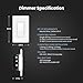 Feit Electric Smart Dimmer Switch, Neutral Wire Required for Installation, Compatible with Amazon Alexa and Google Assistant, Smart Dimmer Light Switch, White, Model:DIM/WiFi