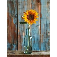 Kit Da Ricamo Con Perline Fai Da Te Fiore Di Girasole Giallo Kit Da Ricamo Con Perline Kit Mezzopunto Kit Punto Croce Con Perline Pittura Con Perline 3D Artigianato 40x50cm