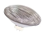 BORYLI White Par64 Halogen Stage Light PAR 64 115V 1000W with Medium Grid Glass Surface Matte Effect, not Dazzling