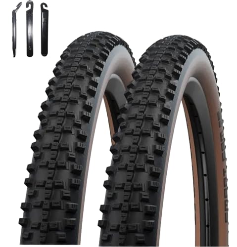 Angebot Set 2 x Schwalbe Smart Sam ADDIX Performance Line Fahrradreifen Schwarz/Bronze 65-622 (29x2.60) inkl. maxxi4you Reifenheber