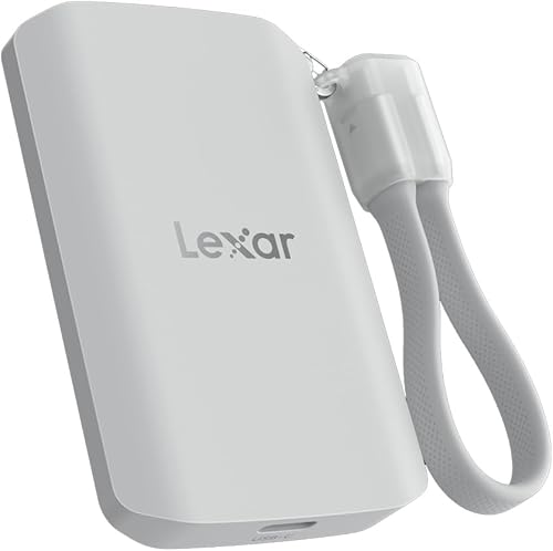 Lexar 1TB ES5 Magnetic External SSD, Up to 2000MB/s, Compatible w/MagSafe, USB-C Smartphones, iPhone 15/16 or Above, PC, Mac, Supports Apple ProRes & Samsung Pro Video, Silver (LES5XXX001T-RNWNU)