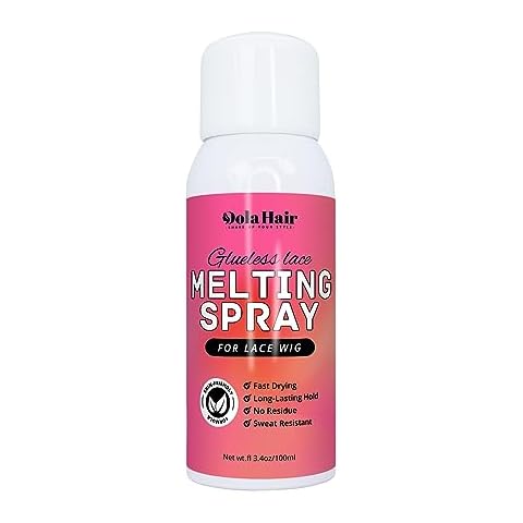 Dolahair Lace Melting and Holding Spray for GlueLess Wig Hair Adhesive for Wigs Wig Spray Medium Hold Edge and Hairline Protect Wig Spray Glue Spray Wig Melting Spray Lace Bond Spray Cover