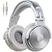 OneOdio Over Ear Kopfhörer mit Kabel, 50mm Treiber, Bassklang, 6.35 & 3.5mm Klinke, Share-Port, Geschlossene DJ Headphones für Studio, Podcast, Monitor, Handy, PC, MP3/4 (Pro-10 Silber Grau)