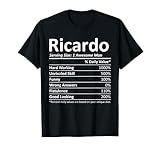 RICARDO Nutrition Funny Birthday Personalized Name Gift Idea T-Shirt