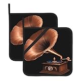 Avec une corde de suspension latérale bien pensée, le tapis de pot WHJSHOP vintage en cuivre gramophone permet un rangement et une accessibilité faciles, améliorant l'organisation de la cuisine. L'ensemble comprend un tapis avec une poche et un sans, offrant des options flexibles pour différents besoins, tout en conservant leurs propriétés anti-brûlure et d'isolation thermique.