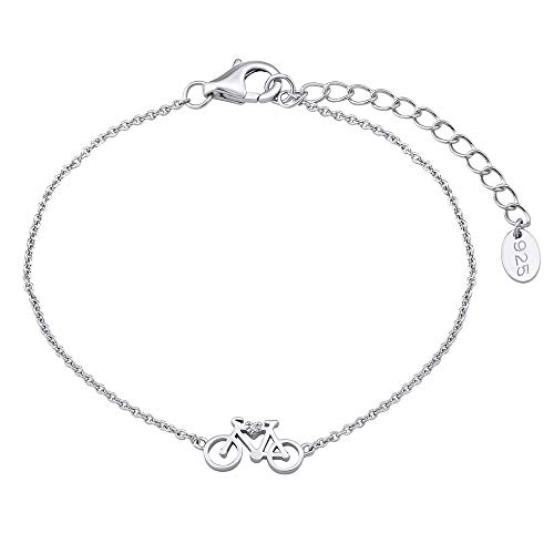 Pendentif Vélo sur Bracelet Argent Femme SILVEGO : Le Cadeau Idéal pour Cycliste