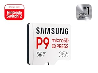 Samsung P9 Express microSD Express Card, 256GB microSDXC Memory Card, Up to 800 MB/s, for Nintendo-Switch ™ 2, (MB MK256T/AM)